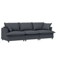 thumbnail image 4 of LUCKHAO Chenille Module L Shaped Sectional Couch , 3 Seater Chenille Upholstered Sofa ,Oversized Chaise Single Sofa for Living Room,Bedroom, 4 of 5