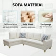 thumbnail image 6 of PonLiving Sectional Sofa Set for Living Room Furniture Set，Faux Leather L-Shape Sectional Sofa, 6 of 12
