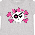 thumbnail image 4 of Inktastic Girl Pirate Skull Valentine Girls Toddler T-Shirt, 4 of 5