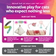 thumbnail image 4 of SmartyKat Kitty Camp Crinkle Cat Tent Hideaway with Detachable Dangling Feather Cat Toy, 4 of 9