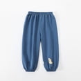 thumbnail image 7 of DJDLJWCJ Toddler Boys Joggers Pants Elastic Waist Stretch Casual Pants Solid Color Lightweight Pants Blue Size 3T, 7 of 7