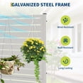 thumbnail image 3 of Raised Garden Bed with Trellis,Planter Box Outdoor Privacy Screen for Climbing Plant,Garden Planter with Drainage Holes,Privacy Planter Boxes for Planting Flower Patio Tomato Vegetable Herb, 3 of 7