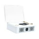 thumbnail image 5 of Reproductor de discos de vinilo, dispositivo para escuchar música, regalo, altavoz decorativo resistente, reproductor inalámbrico de tocadiscos para acampar, interior y hogar. Blanco, 5 of 9