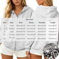 thumbnail image 3 of Enjoytime Zip Up Hoodie Women Back Print Long Sleeve Sweatshirt Fall Winter Fashion Trendy Casual Jacket with Pockets, 3 of 7