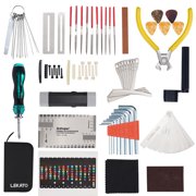LEKATO 72Pcs Guitar Tool Kit, Guitar Repair Kit, Guitar Setup Kit, Professional Guitar Repairing Maintenance Tool Kit for Luthier Beginner, Guitar Accessories for Acoustic Guitar Ukulele Bass Banjo