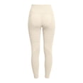 thumbnail image 4 of GXWEA Leggings For Women Ladies Full Length Stretch Yoga Leggings Textured Hip Panel High Rise Daily Fitness Pants(L,Beige), 4 of 7