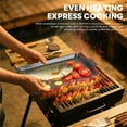 thumbnail image 7 of Gzcmxh Grill Pan, 2 Grilling Tray - Outdoor Grilling Baskets with Hole, 3.0 Pounds Good Bbq Grill Set for Camping Vegetable Meat (Black), 7 of 7