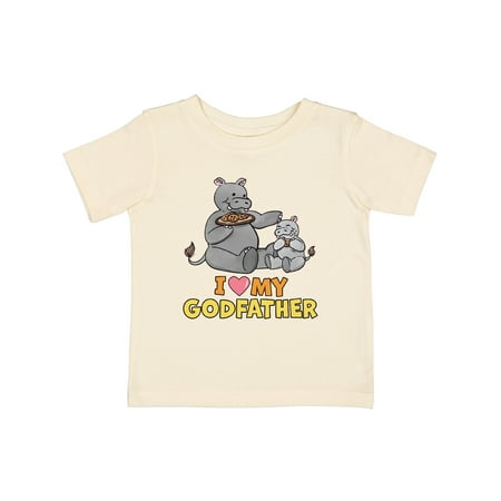 

Inktastic I Love My Godfather Hippos Gift Baby Boy or Baby Girl T-Shirt