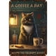 thumbnail image 1 of Placa Metal Vintage Pintura Hierro Rectangular Gato Arte Pared Bar para El 20x30cm, 1 of 9