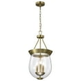 thumbnail image 6 of Nuvo Lighting Boliver 3 Light Pendant - 11 Inches - Vintage Brass Finish - Clear Seeded Glass - Vintage Brass, 6 of 18