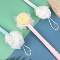 thumbnail image 7 of Fareti Dual-Sided Exfoliating Shower Brush, Soft Bristles Loofah for Back Cleaning, Long Handle Back Scrubber for Deep Cleansing, Bath Sponge for Men Women, 7 of 7