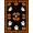 Black Orange White, Pattern 1, variant on ODIKA Halloween Eerie Wing Swarm Harvest Creeper Bone Fiber Doormat Pet Friendly & Kids Safe Play for Playroom, Bedroom, Reading Nook