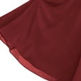 thumbnail image 6 of Jinhomg Girls Chiffon Maxi Dress Ruffle Sleeves Floor Length A-Line Dresses Front Pleated Empire Waist Flower Girl Dresses for Wedding Formal Party Dance Gown 0-13 Years Red, 6 of 7
