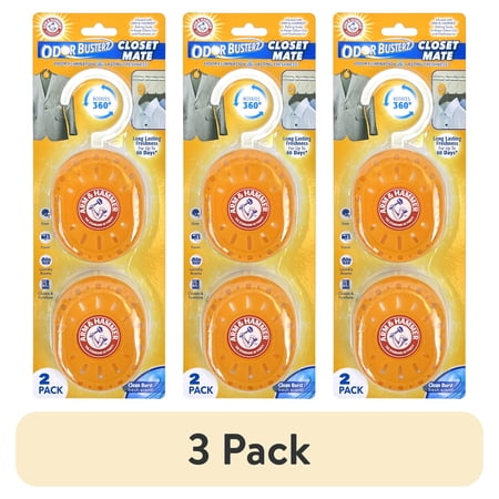 (3 pack) Arm & Hammer 4pk Closet Mate -- Clean Burst
