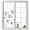 White, variant on Black Dandelion Window Privacy Film, Spring Country Modern Minimalist Flower Static Cling UV Sun Blocking Heat Control Window Tint Day and Night, Non-Adhesive One Way Privacy Cover 19.6''x39.3''