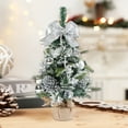 thumbnail image 6 of Christmas Tree 19.69inch Mini Artificial Christmas Trees Christmas Tabletop Decorations Indoor Desktop Set with Red Berries Pine Cone Ornaments Office,For Indoor Christmas Decorations, 6 of 8