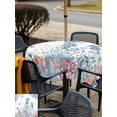 thumbnail image 4 of Outdoor Tablecloth with Umbrella Hole and Zipper, Coastal Seahorse Square Table Cloth 54x54 Inch Waterproof Tablecloth, Summer Beach Nautical Ocean Coral Picnic Table Cover for Patio Camping, 4 of 7