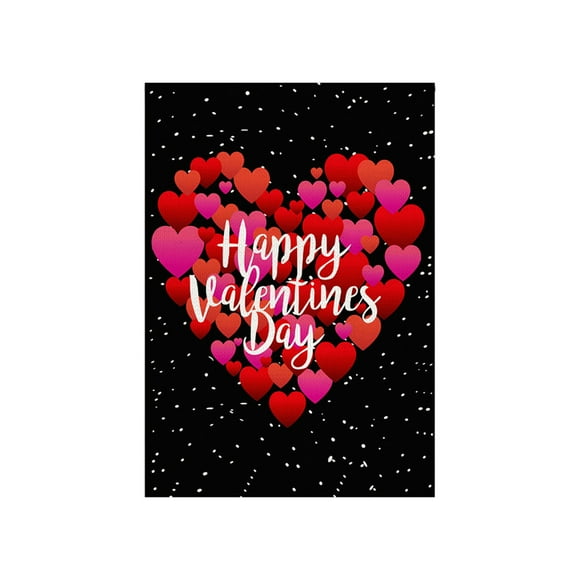 Decoraciones para San Valentín, adornos para San Valentín, bandera de jardín de doble cara de 30 x 45 cm, decoraciones para San Valentín en el jardín, suministros para fiestas de San Valentín, bandera