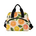 thumbnail image 6 of FORMRS Reusable Lunch Bag for Work School Leakproof Insulated Cooler with Adjustable Shoulder Strap, Beige Citrus Leaves, 6 of 6