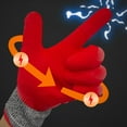 thumbnail image 6 of 1Pair Red 400V Voltage Insulating Gloves All-round Insulation Glove PPE Gloves For Electric Box Repair/Electrical Work, 6 of 10