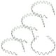 thumbnail image 4 of Pcs Wave Shape Slicked-back Hair Invisible Outdoor Sports Antiskid Headband Fashion Slicked Back Hair Band (Black), 4 of 5
