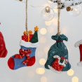 thumbnail image 4 of 2Pcs Christmas Resin Hanging Ornaments Disfrute Mini Santa Pendants, 4 of 8