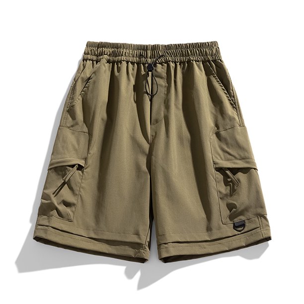 pstuiky Pantalones cortos para hombre, Pantalones cortos deportivos informales de moda para hombre, transpirables, con bolsillos laterales y cintura baja Pantalones cortos de golf