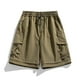 thumbnail image 1 of pstuiky Pantalones cortos para hombre, Pantalones cortos deportivos informales de moda para hombre, transpirables, con bolsillos laterales y cintura baja Pantalones cortos de baloncesto, 1 of 4