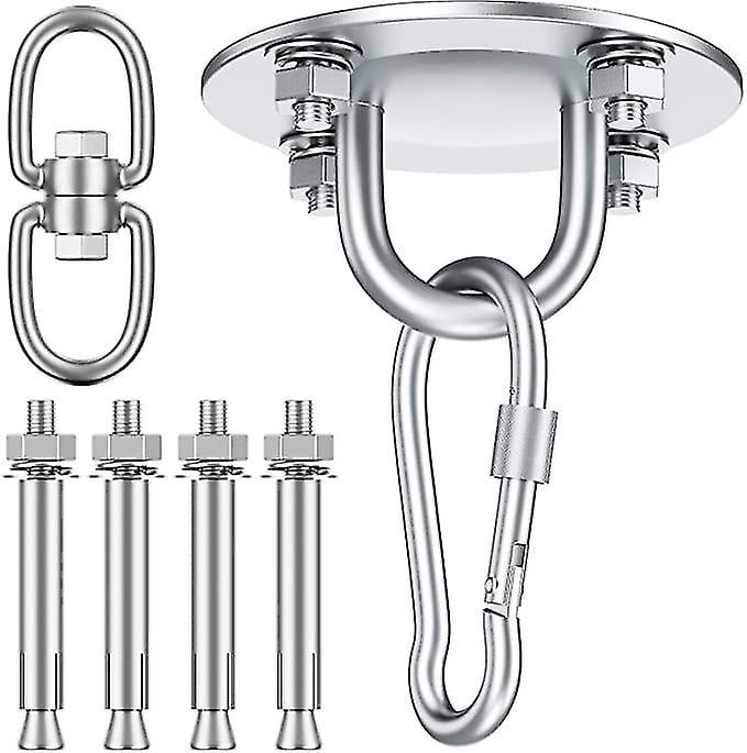 NinebeCJ Ceiling Hook Hanging Chair 360 Swivel Hook, Stainless Steel