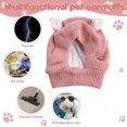 thumbnail image 4 of Orejeras para perros con protección acústica, gorros de punto para perros, orejeras cálidas para mascotas, gorro de invierno, gorro para perro, disfraz de conejito, 4 of 5