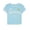 Sky Blue, variant on Womens T shirts Crew Neck Cropped Short Sleeve Letter Embroidery Basic Tops
