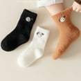 thumbnail image 7 of WOLLED 3 Pairs Fall Winter Cotton Socks for Toddler Kids Fleece Socks Boys Girls Cartoon Socks for 2-12Y, 7 of 7