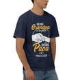thumbnail image 2 of Being A Grandpa Is An Honor Being A Papa Is Priceless Cotton T-Shirt Navy Blue Large, 2 of 5