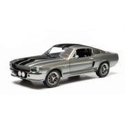1967 Ford Mustang, Eleanor from Gone in 60 Seconds, Gray w/ Black Stripes - Greenlight 12909 - 1/18 scale diecast model car