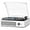 White, variant on Record Player for Vinyl with 2 Build-in Speakers LP Vinyl Players Belt-Driven Vintage Turntables 3 Speed 3 Size, Wireless Bluetooth Playback, AUX-in, RCA Out, Headphone, Auto Stop Wood Brown