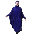 thumbnail image 2 of Abaya musulmana Sunnimix de una pieza con Hijab Kaftan Túnica Vestido Azul M, 2 of 8