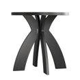 thumbnail image 7 of Ktaxon Mid-Century Sofa Table, 23.6" Wood End Table with Curved Legs, Multifunctional Nightstand Compact Round Side Table, for Living Room, Bedroom, Balcony, Home Office, Black, 7 of 7