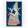 thumbnail image 1 of New Hampshire Vintage Poster (artist: Hunter) c. 1930 (24x36 Giclee Gallery Print, Wall Decor Travel Poster), 1 of 1