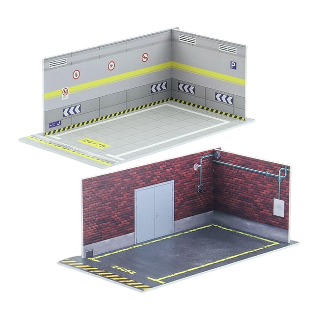 Modelo de Coche Diorama Sunnimix Estacionamiento Color Blanco