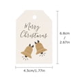 thumbnail image 3 of 100pcs Christmas DIY Tags Merry Christmas Bookmark Christmas Small Cards, 3 of 8