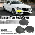 thumbnail image 2 of Unique Bargains 1 Set Car Front Rear Bumper Towing Tow Eye Hook Cover Cap Fit for Mazda 3 2014-2016 Black, 2 of 7