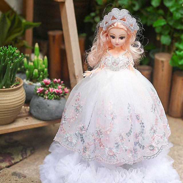 4 unids/set corona creativa barbie muñeca princesa niña regalo niños juguetes