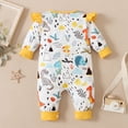 thumbnail image 3 of Sinhoon Baby Boy Girl Jumpsuit Infant Newborn Cartoon Dinosaur Long Sleeve One Piece Romper, 3 of 6