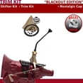 thumbnail image 1 of American Shifter  C6 Shifter Kit Black 10 in. Trim Kit Push Button Cap Tan Boot Billet Knob for EECA6, 1 of 1