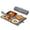 Gray, variant on TROPOW Dual Zone Electric Food Warming Mat 24" x 15" – 6 Adjustable Temperatures, 3H Timer, Child Lock, Rollable, Easy to Clean, Portable Countertop Buffet Tray for Parties, Home & Catering