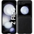 thumbnail image 3 of Case for Samsung Galaxy Z Flip 5 (2023) PU Leather Back & Hard PC Bumper Phone Case for Galaxy Z Flip 5 5G - Black, 3 of 13