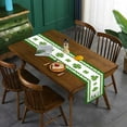 thumbnail image 4 of Nomeni Table Runner Clearance, St. Patricks's Day Table Flag Irish Day Lucky Straw Truck Pattern Insulated Stain Resistants Tablecloth Home Decor, 4 of 7