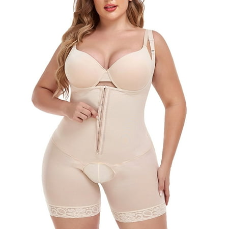 

Mesh Zipper Breathable Fitness Clothing Full Body Shaper High Waist Shapewear Body Shaper For Women Chemise Nightie Underwear Nightwear Sleepwear