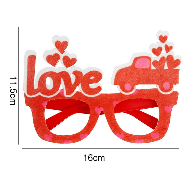 Download free Aesthetic Cute Valentines Heart Glasses Wallpaper 
