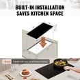 thumbnail image 6 of 24 Inch 2 Burner Built In Electric Stove Cooktop 1800W Ceramic Glass Touch Control Timer Child Lock 9 Heat Levels Residual Heat Indicator 120V, 6 of 6